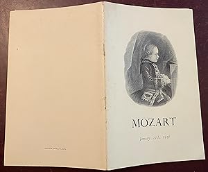 Mozart. January 27th, 1956. Catalogue No. 53.