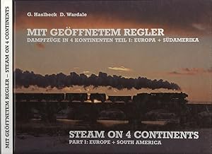 Immagine del venditore per MIT GEOFFNETEM REGLER; DAMPFZUGE IN 4 KONTINENTEN, TEIL I: EUROPA + SUDAMERIKA / STEAM ON 4 CONTINENTS; PART I, EUROPE + SOUTH AMERICA venduto da Dereks Transport Books