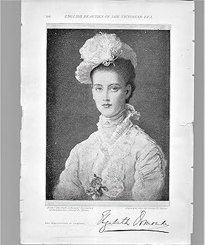 Seller image for The Marchioness of Ormonde, Portrait Illustration, with Facsimile Signature for sale by Legacy Books II