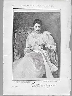 Seller image for Lady Agnew, Portrait Illustration, with Facsimile Signature for sale by Legacy Books II