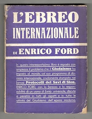 L'ebreo internazionale. Un problema del mondo. Traduzione dall'inglese di Enzo Gemignani