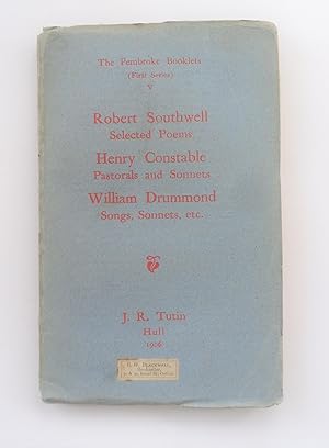 Imagen del vendedor de Selected Poems, Pastorals and Sonnets & Songs and Sonnets a la venta por Blacklock's Rare Books (est 1988)