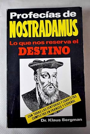 Imagen del vendedor de Profecas de Nostradamus a la venta por Alcan Libros