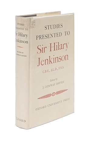 Image du vendeur pour Studies Presented to Sir Hilary Jenkinson mis en vente par The Lawbook Exchange, Ltd., ABAA  ILAB