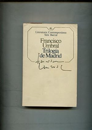 Imagen del vendedor de Literatura Contemporanea numero 46: Triologia de Madrid a la venta por El Boletin
