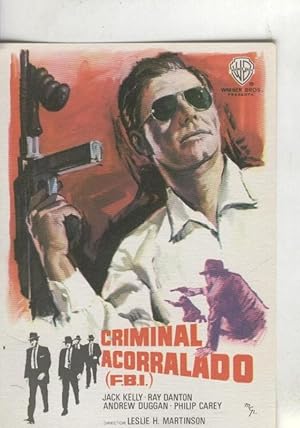 Imagen del vendedor de Programas de Cine: Criminal acorralado F.B.I. a la venta por EL BOLETIN