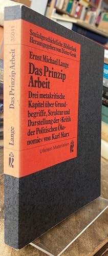 Das Prinzip Arbeit. Drei metakritische Kapitel über Grundbegriffe, Struktur und Darstellung der "...