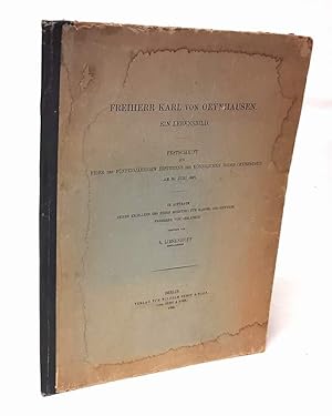 Karl von Oeynhausen. Ein Lebensbild. Festschrift zur Feier des fünfzigjährigen Bestehens des köni...