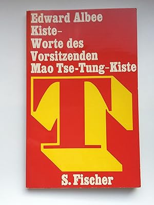 Image du vendeur pour Kiste - Worte des Vorsitzenden Mao Tse-Tung-Kiste. Zwei Stcke. Deutsch von Pinkas Braun (Tsetung) mis en vente par Bildungsbuch
