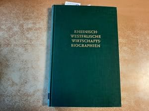 Imagen del vendedor de Rheinisch-Westflische Wirtschaftsbiographien. Band. 7 a la venta por Gebrauchtbcherlogistik  H.J. Lauterbach