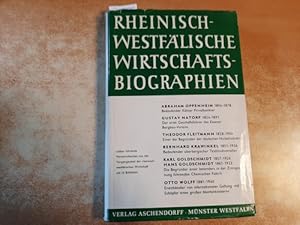 Imagen del vendedor de Rheinisch-Westflische Wirtschaftsbiographien. Band. 8 a la venta por Gebrauchtbcherlogistik  H.J. Lauterbach