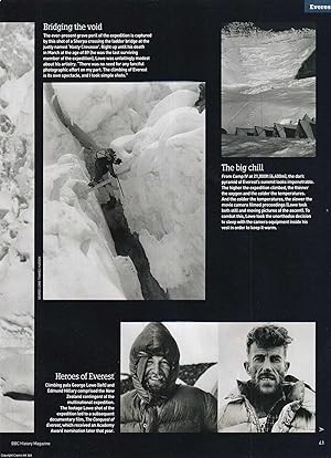 Seller image for Mount Everest, 1953: On Top of the World, the Photography of Expedition Member George Lowe. An original article from BBC History Magazine, 2013. for sale by Cosmo Books