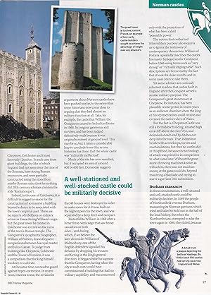 Seller image for Castles of the Conqueror: Why the Castle was the Key to the Norman Conquest. An original article from BBC History Magazine, 2012. for sale by Cosmo Books