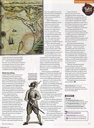 Bild des Verkufers fr England's Lucky Escape: Tudor England, Poorly Prepared for Foreign Invaders and the Spanish Armada in 1588. An original article from BBC History Magazine, 2013. zum Verkauf von Cosmo Books