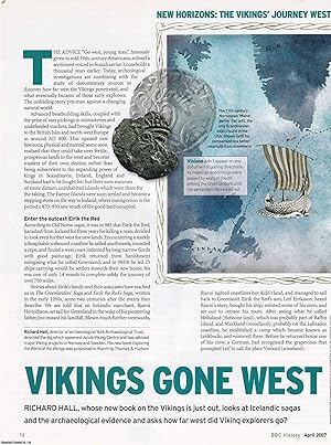 Seller image for The Vikings' Journey West. How far west did the Viking explorers go? Looking at Icelandic sagas and archaelogical evidence. An original article from BBC History Magazine, 2007. for sale by Cosmo Books