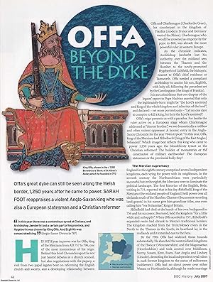 Bild des Verkufers fr Offa beyond the Dyke, and Offa's Dyke Today. An original article from BBC History Magazine, 2007. zum Verkauf von Cosmo Books