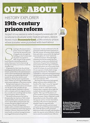 Seller image for 19th Century Prison Reform: Beaumaris and other Gaols. An original article from BBC History Magazine, 2013. for sale by Cosmo Books