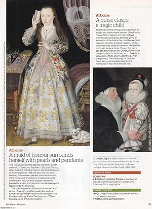 Seller image for The Lives of 'Ordinary' Elizabethans at Home, Work and Play: Eight Exhibits at the National Portrait Gallery. An original article from BBC History Magazine, 2013. for sale by Cosmo Books