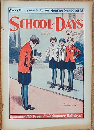 Imagen del vendedor de School-Days July 27th 1929 THE Summertime Paper for Every Schoolgirl (No.37 Vol.2) a la venta por Shore Books