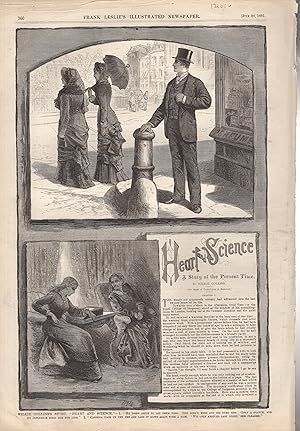 Seller image for ENGRAVING: "Wilkie Collins's Story, "Heart and Science'".engraving from Frank Leslie's Illustrated Newspaper: July 29, 882 for sale by Dorley House Books, Inc.