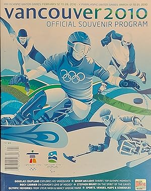 Vancouver 2010 Official Souvenir Program Xxi Winter Olympic Games