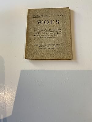 Imagen del vendedor de Woes a la venta por Nangle Rare Books