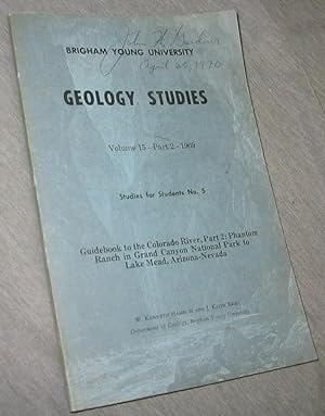 Image du vendeur pour Geology Studies - Volume 15- Part 2- Studies for Students No. 5 mis en vente par Confetti Antiques & Books