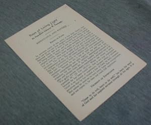 Bild des Verkufers fr Rays of Living Light - On the One Way of Salvation zum Verkauf von Confetti Antiques & Books