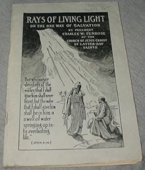 Seller image for RAYS OF LIVING LIGHT ON THE ONE WAY OF SALVATION for sale by Confetti Antiques & Books