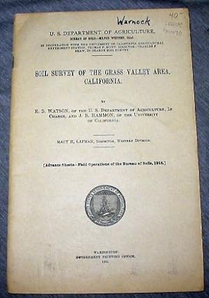 Soil Survey of the Grass Valley Area, California