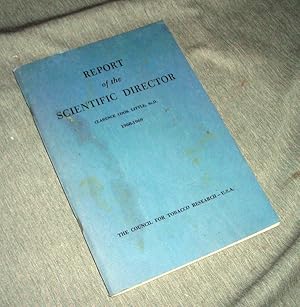 Seller image for Report of the Scientific Director for sale by Confetti Antiques & Books