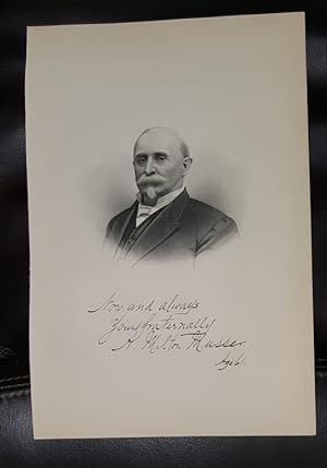 Steel Engraving - A. Milton Musser - Original MORMON / Utah Pioneer Steel Engraving