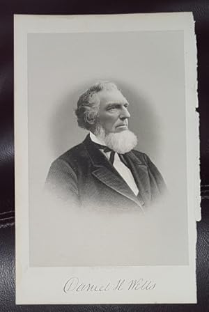 Steel Engraving - Daniel Spencer - Original MORMON / Utah Pioneer Steel Engraving