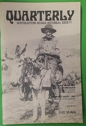 Northeastern Nevada Historical Society Quarterly, Winter 1983.