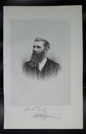 Steel Engraving - William H. Rowe - Original MORMON / Utah Pioneer Steel Engraving