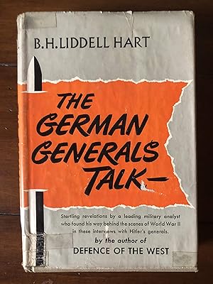 Immagine del venditore per The German Generals Talk - venduto da Confetti Antiques & Books