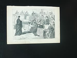 Trial of "Petroleuses."Original wood Engraving