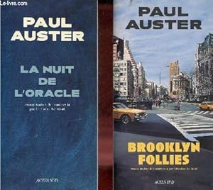 Seller image for Lot de 2 livres de Paul Auster : La nuit de l'oracle 2004 + Brooklyn follies 2005 - roman - Collection lettres anglo-amricaines. for sale by Le-Livre