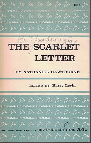 Seller image for Scarlet Letter Riverside Editions A45 for sale by Ye Old Bookworm