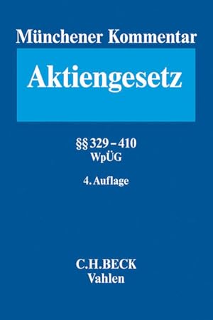 Bild des Verkufers fr Mnchener Kommentar zum Aktiengesetz Bd. 6:  329 - 410, WpG, sterreichisches bernahmerecht zum Verkauf von Studibuch