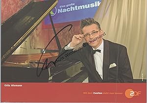 Bild des Verkufers fr Original Autogramm Gtz Alsmann /// Autogramm Autograph signiert signed signee zum Verkauf von Antiquariat im Kaiserviertel | Wimbauer Buchversand