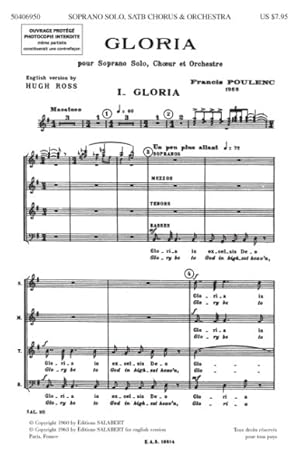 Seller image for Gloria : Partie De Choeur for sale by GreatBookPrices