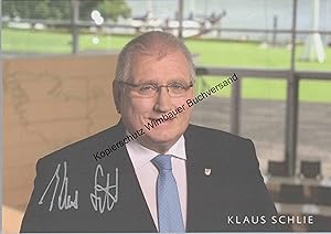 Seller image for Original Autogramm Klaus Schlie Landesminister /// Autogramm Autograph signiert signed signee for sale by Antiquariat im Kaiserviertel | Wimbauer Buchversand