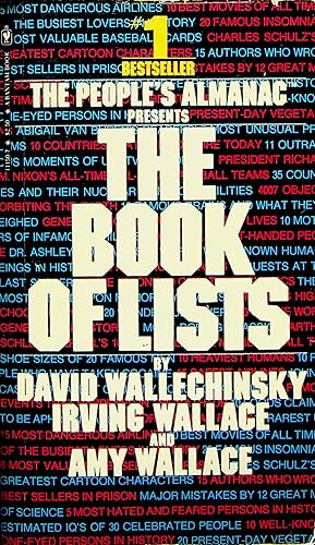 Seller image for The People's Almanac Presents the Book of Lists for sale by Adventures Underground