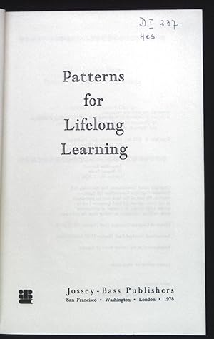 Immagine del venditore per Patterns for Lifelong Learning. venduto da books4less (Versandantiquariat Petra Gros GmbH & Co. KG)