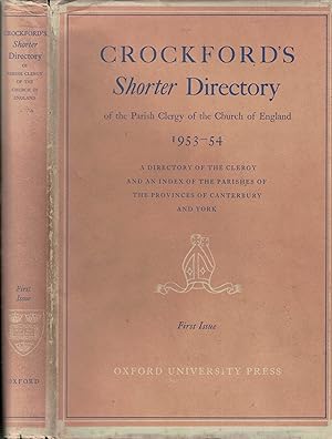 Image du vendeur pour Crockford's Shorter Directory 1953-54. 1st Issue mis en vente par Barter Books Ltd