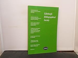 Bild des Verkufers fr The Journal of the Edinburgh Bibliographical Society, Number Seven (2007) articles include A Bibliography of Scottish Agricultural Books to 1790 and New Information on the Publications of the Early Editions of Waverley zum Verkauf von Provan Books