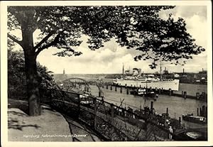 Bild des Verkufers fr Ansichtskarte / Postkarte Hamburg, Hafenstimmung mit Dampfer Oceana, HAPAG zum Verkauf von akpool GmbH