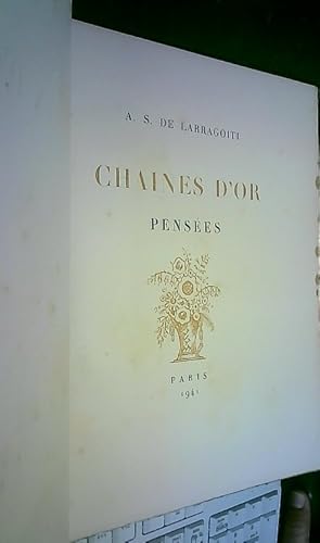 Seller image for Chaines d' or. Penses for sale by Librera La Candela