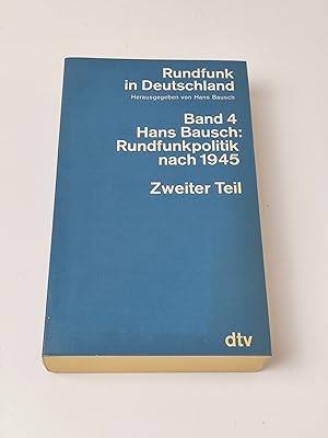 Rundfunkpolitik nach 1945: Zweiter Teil: 1963-1980
